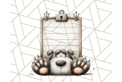 Cute Animals in Jail Clipart PNG, Funny Prisoner Critters Product Image 2