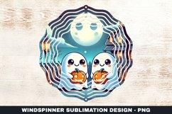 Halloween Boo Wind Spinner Sublimation Design Product Image 1