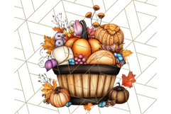 Fall Cottagecore Kitchen Clipart, Cozy Autumn Kitchen PNG Product Image 2