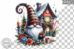 Christmas Gnome Sublimation - Clipart PNG Design Product Image 1