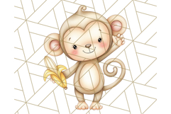 Tiny Zoo Friends Clipart, Cute Cartoon Zoo Animals PNG Product Image 2
