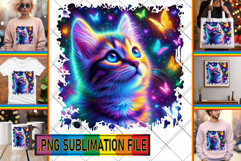 Unique TOTE BAG Magic PNG, Cat Product Image 1