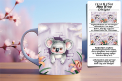 Vibrant 11oz Mug Wrap Png Template , Animals In Wall Product Image 1