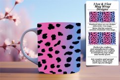 Exotic Leopard Gradient Design Mug Wrap - 11oz 15oz Product Image 1