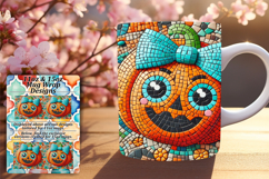 Sophisticated 15oz Mug Wrap Png , Cute Pumpkin Product Image 1