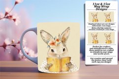 Enchanting Bunny with Garden Flowers Mug Design Product Image 1