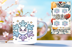 Elegant 11oz Mug Wrap Png Template , Cute Christmas Product Image 1