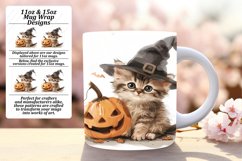 Spooky Pumpkin Animal Mug 11oz/15oz Wrap PNG Product Image 1