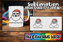 Happy dreams 11oz 15oz sublimation wrap, Funny Santa Product Image 1