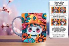 3D Halloween Mug Wrap Sublimation for Autumn 11oz 15oz Product Image 1