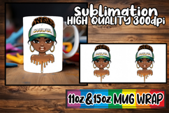 Playful afternoons 11oz 15oz sublimation wrap, Black Woman Product Image 1
