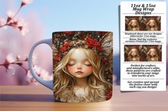 Charming 11oz Mug Wrap Png Artwork , Fairy Product Image 1