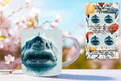 Ocean Opulence: Watercolor Shark Mouse Mat 11oz/15oz Product Image 1