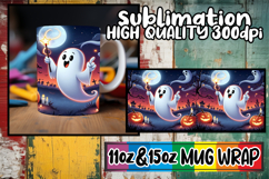 Bright outlooks 11oz 15oz sublimation wrap, Ghost Product Image 1