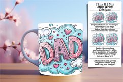 Animated Father&#039;s Day Cartoon Sublimation - 15oz Product Image 1