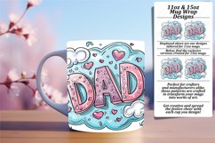 Animated Father's Day Cartoon Sublimation - 15oz Product Image 1