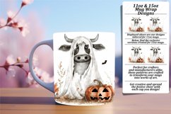 Funny Halloween Cow Mug Wrap for 11oz/15oz Product Image 1