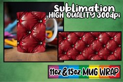 Sophisticated 3D Quilted Pattern Mug Design 11oz 15oz Product Image 1