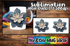 Blossom 3D Art Mug Sublimation - 11oz/15oz Sizes Product Image 1