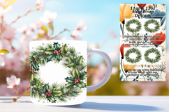 Elegant 15oz Mug Wrap Png Artwork , Christmas Product Image 1