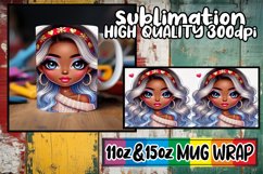 Blissful dreams sublimation print wrap, Love Girl Product Image 1