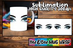 Vibrant adventures sublimation print wrap, Woman Eyes Product Image 1