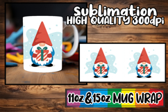 Radiant hearts 11oz 15oz sublimation wrap, Gnomes Product Image 1