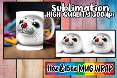 Charming whispers 11oz 15oz sublimation wrap, Cute Animals Product Image 1