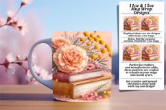 Warm 11oz Mug Wrap Png Template , Books Product Image 1