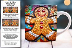 Holiday Stained Glass Sublimation - Mug Design Wrap Product Image 1