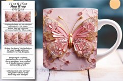 Glossy Magic of Fluttering Butterflies: 11oz 15oz Mug Wrap Product Image 1