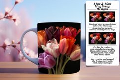 Floral Theme Mug Sublimation Product Image 1