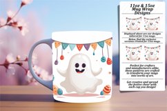 Ghostly Easter Charms: Sublimation Mug Wrap Product Image 1