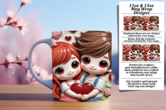 Flawless 11oz Mug Wrap Png Artwork , 3D Characters Product Image 1