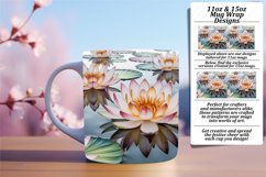 Radiant 11oz Mug Wrap Png Artwork , Flowers Product Image 1