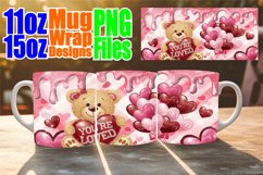 Cheerful skies 11oz 15oz sublimation wrap, Love Bear Product Image 1