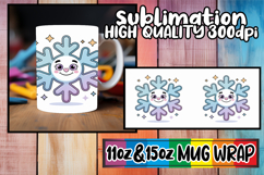 Bright dreams 11oz 15oz sublimation wrap, Cute Christmas Product Image 1