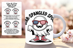 Beautiful 11oz Mug Wrap Png Artwork , Funny Ghost Product Image 1