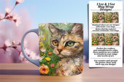 Whimsical Cat Art on Sublimation Mugs Product Image 1