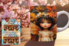 Sweet 15oz Mug Wrap Png Artwork , Fairy Product Image 1