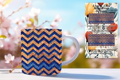 Vibrant Stripe Mug 11oz/15oz Wrap with Glitter Product Image 1