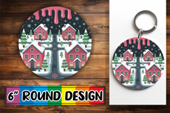 Joyful Ornaments Circle PNG, Winter Product Image 1