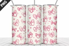 Lovely Hearts Tumbler Design | Valentine's Day Tumbler Wrap Product Image 3
