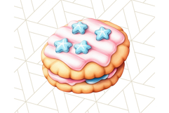 Pastel Sweet Treats Clipart, Ice Cream, Cakes, Donuts Png Product Image 2