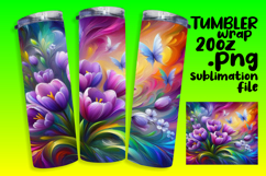 EXQUISITE 20oz Tumbler Design , Flowers Product Image 1