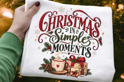 Christmas in Simple Moments PNG, Cozy Holiday Coffee & Gift Product Image 1