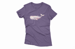 Cute Sperm Whale Deep Sea Animal PNG Summer Product Image 4