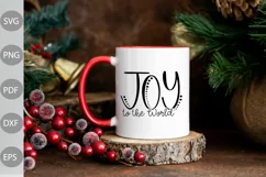 Joy To The World SVG Design / Christian Quote SVG Cut File Product Image 3