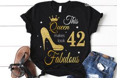 42nd birthday svg, Queen Birthday 42nd Svg, 42nd Birthday sv Product Image 3