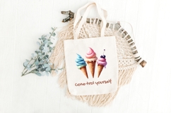 Funny ice cream quote PNG for sublimation and T-shirt design Product Image 3